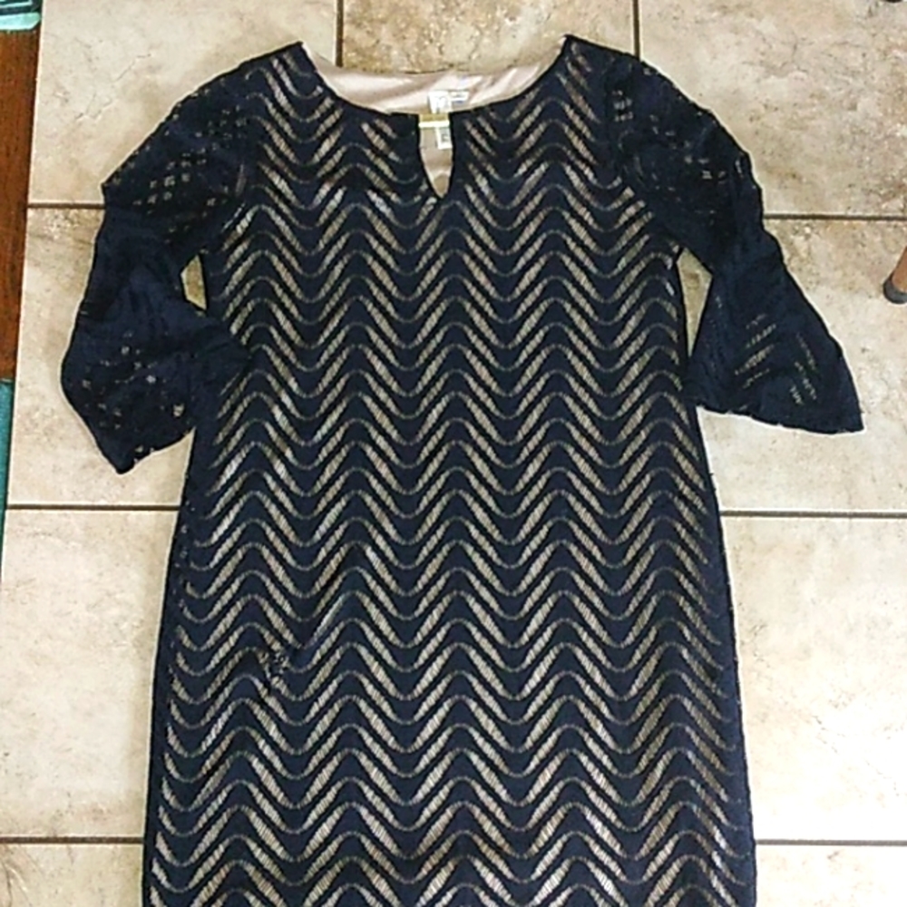 Black midi dress